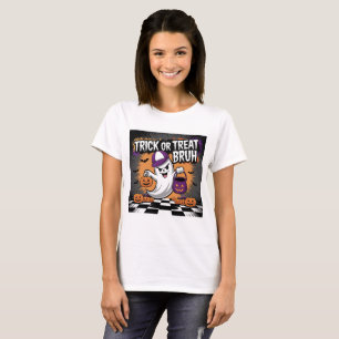 T-shirt Drôle Halloween fantôme & Citrouilles
