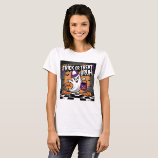 T-shirt Drôle Halloween fantôme & Citrouilles