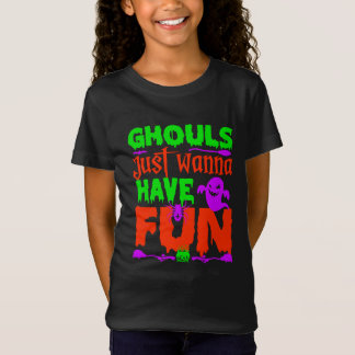 T-Shirt Drôle Halloween Ghouls juste vouloir s'amuser