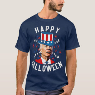 T-shirt Drôle Halloween Happy Pour Le 4 Juillet Président
