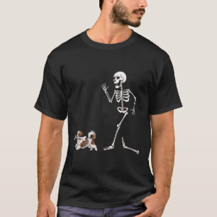 T-shirt Drôle Halloween Havanais Et Squelette