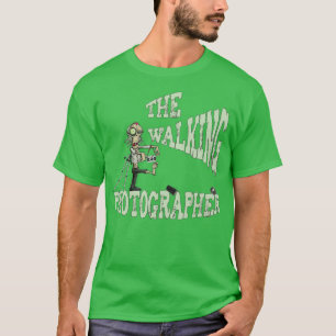 T-shirt Drôle Halloween marcher Photographe Zombie