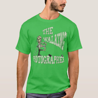 T-shirt Drôle Halloween marcher Photographe Zombie