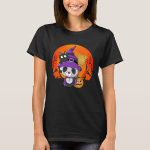 T-shirt Drôle Halloween mignonne Panda Kitty Chat Costume