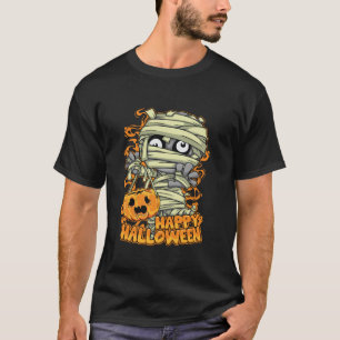 T-shirt Drôle Halloween Mummy Costume Femmes Hommes Groupe