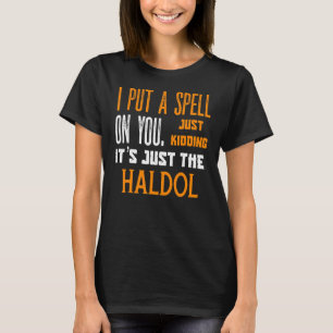 T-shirt Drôle Halloween Nurse RN Médicale Haldol Spell Med