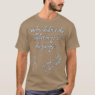 T-shirt Drôle Halloween Squelette