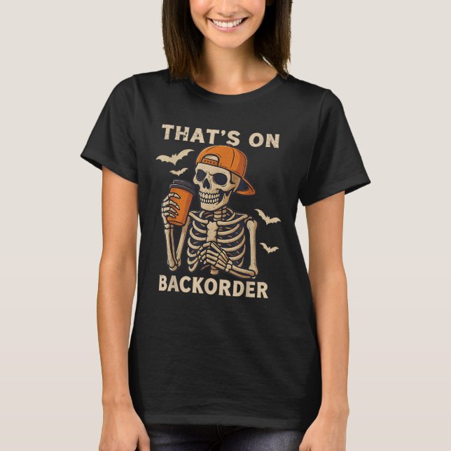 T-shirt Drôle Halloween technologie de pharmacie squelette (Devant)