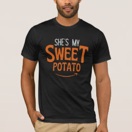 T-shirt Drôle Halloween Thanksgiving patate douce assorti