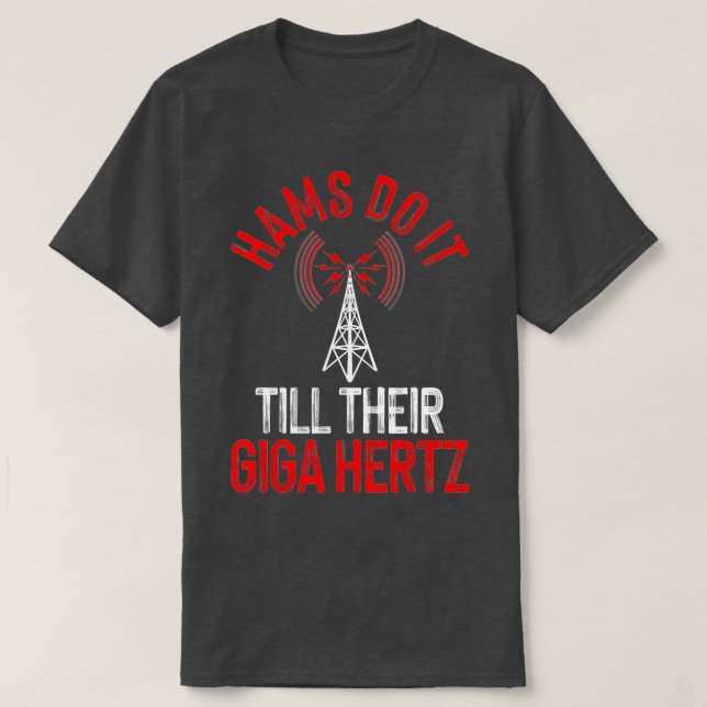 T-shirt Drôle Hams Radio Cadeau Pour Hommes Femmes Radio A (Design devant)