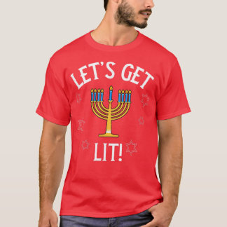 T-shirt Drôle Hannukah, Chanoukah, Hanoukka, Laissons Lit,