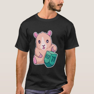 T-shirt Drôle Hanoukka Hamster Guinée Cochon juif Chanukah