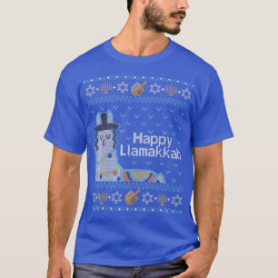 T-shirt Drôle Hanoukka laide doux doux cadeau juif Llama L