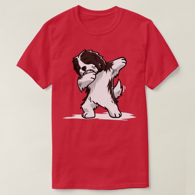 T-shirt Drôle Havanais Dabbing Dog Dab Dance 1 (Design devant)
