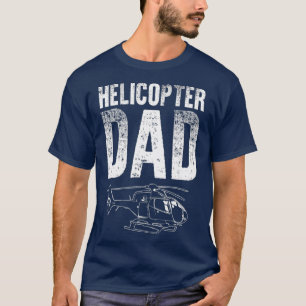 T-shirt Drôle Hélicoptère Papa Cadeau Pour Hommes Cool Par