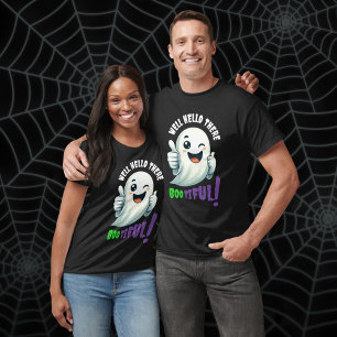 T-shirt Drôle Hey Boo-tiful ! Fantôme mignon