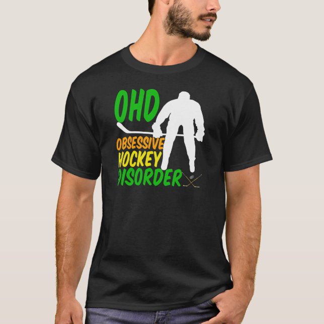T-shirt Drôle Hockey (Devant)