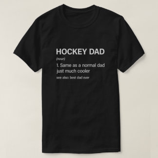 T-shirt Drôle Hockey Papa Définition Hockey Lover