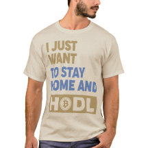 T-Shirt drôle Hodl Crypto Bitcoin Logo Avant/Arriè