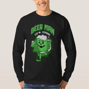 T-shirt Drôle Homme Bière Avec Verre Bière Alcool Boire Br
