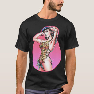 T-shirt Drôle Homme Illustration Pop Art Bettie Gta Leopar