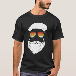 T-shirt Drôle Hommes Beard Beret Casquette Lunettes de so