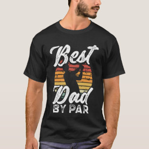 T-shirt Drôle Hommes Meilleur Papa Par Par Golf Lover Fê