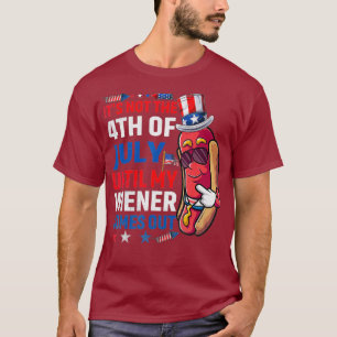T-shirt Drôle Hot Dog Ne Pour 4 juillet Jusqu'À Mon