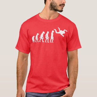 T-shirt Drôle humain Skydiving Evolution libre Skydiver
