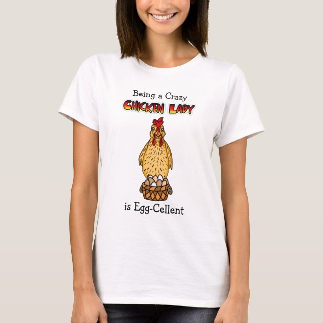 T-shirt Drôle Humour dame poule (Devant)