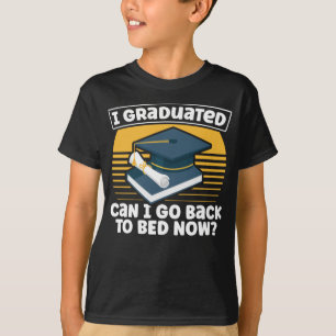 T-shirt Drôle Humour de diplôme Lazy étudiant Sleepy