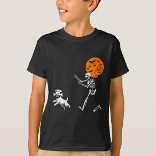 T-shirt Drôle Humour Éffrayant Halloween squelette chasse 