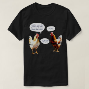T-shirt Drôle Humour Pourquoi le Poulet a Traversé la Rout