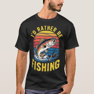 T-shirt Drôle Id Plutôt Être B Pêche Design Hommes Garçon 