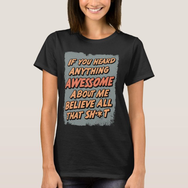 T-shirt Drôle Idée College Si Vous Avez Entendu Quelque Ch (Devant)