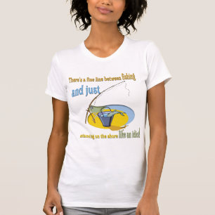 T-shirt Drôle Idiot Pêche