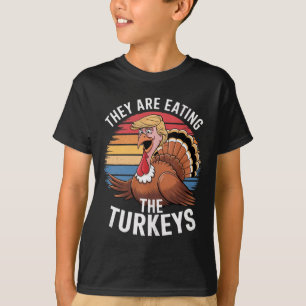 T-shirt Drôle Ils Mangent Les Dindons Thanksgiving Hum