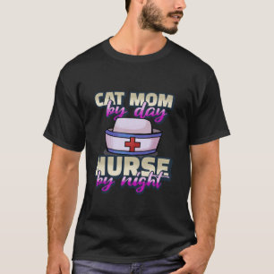 T-shirt Drôle Infirmière Appréciation Chat Maman Par Jour