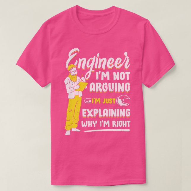 T-shirt Drôle Ingénieur cadeau (Design devant)