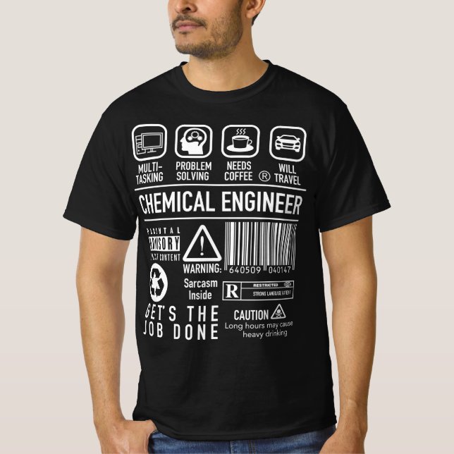 T-shirt Drôle Ingénieur Chimique Don Ingénieur Chimique (Devant)