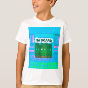T-shirt Drôle Inspirational Graphic Je m'ennuie Texte Art