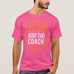 T-shirt Drôle Instructeur Sport Et Joueur Drôle Muay Thai