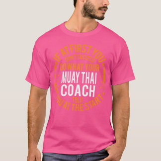 T-shirt Drôle Instructeur Sport Et Joueur Drôle Muay Thai