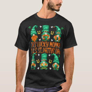 T-shirt Drôle Irlandais Gnomes Cette Chanceuse Momma Aime