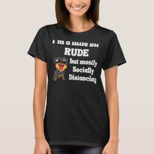 T-shirt Drôle Iu2019M Un Peu Rude Mais Principalement Soci