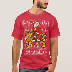 T-shirt Drôle Jaguar Lover Père Noël équitation Jaguar Lai