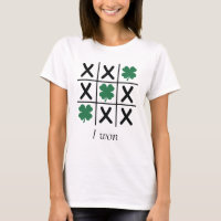 Drôle J'Ai Gagné Le Shamrock Tic Tac Toe