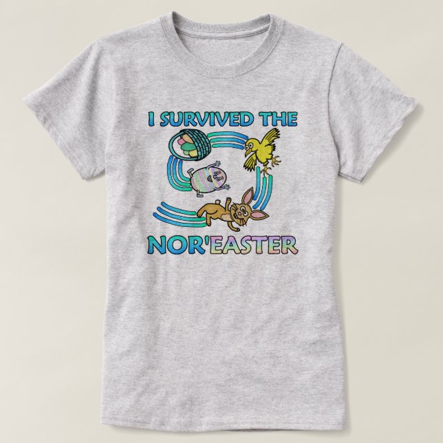 T-shirt Drôle j'ai survécu à l'humour mignon de Pâques de (Design devant)