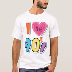 T-shirt Drôle j'aime les années 90, soirée thème années 90