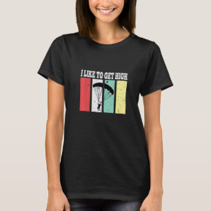 T-shirt Drôle j'aime me sentir en altitude Saut en parachu